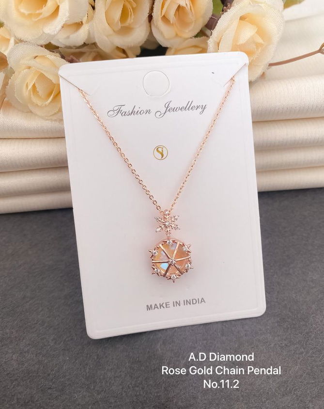 AD Diamond Designer Chain Pendant Set 3 Wholesale Manufacturers
